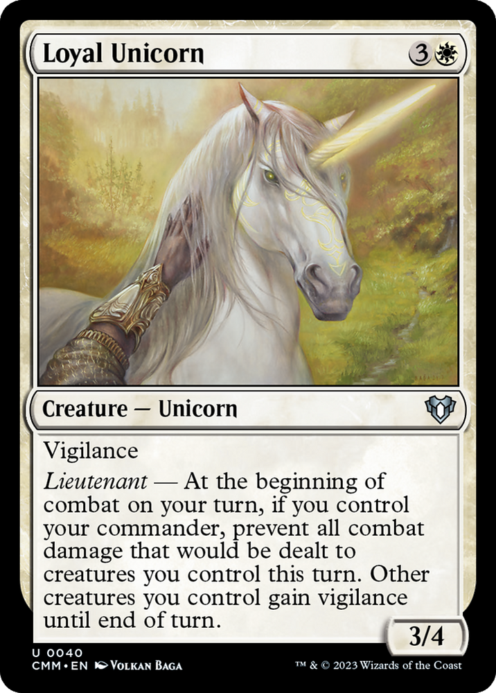 Loyal Unicorn [Commander Masters] 