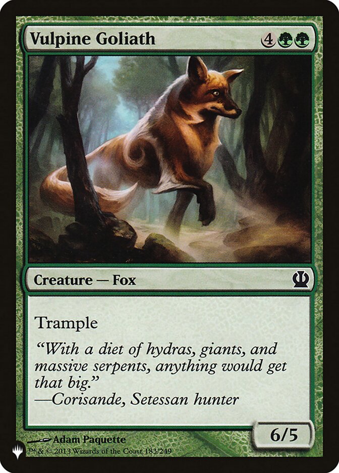 Vulpine Goliath [The List] 