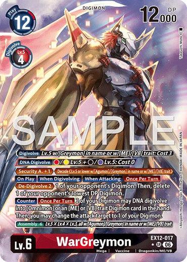 WarGreymon [EX12-017] (Alternate Art) [Digital World Shambala]
