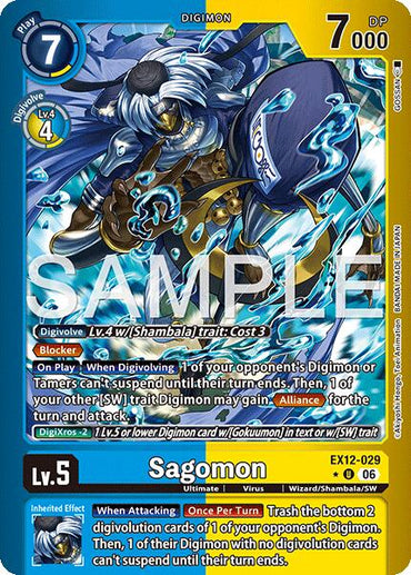 Sagomon [EX12-029] (Limited Foil) [Digital World Shambala]