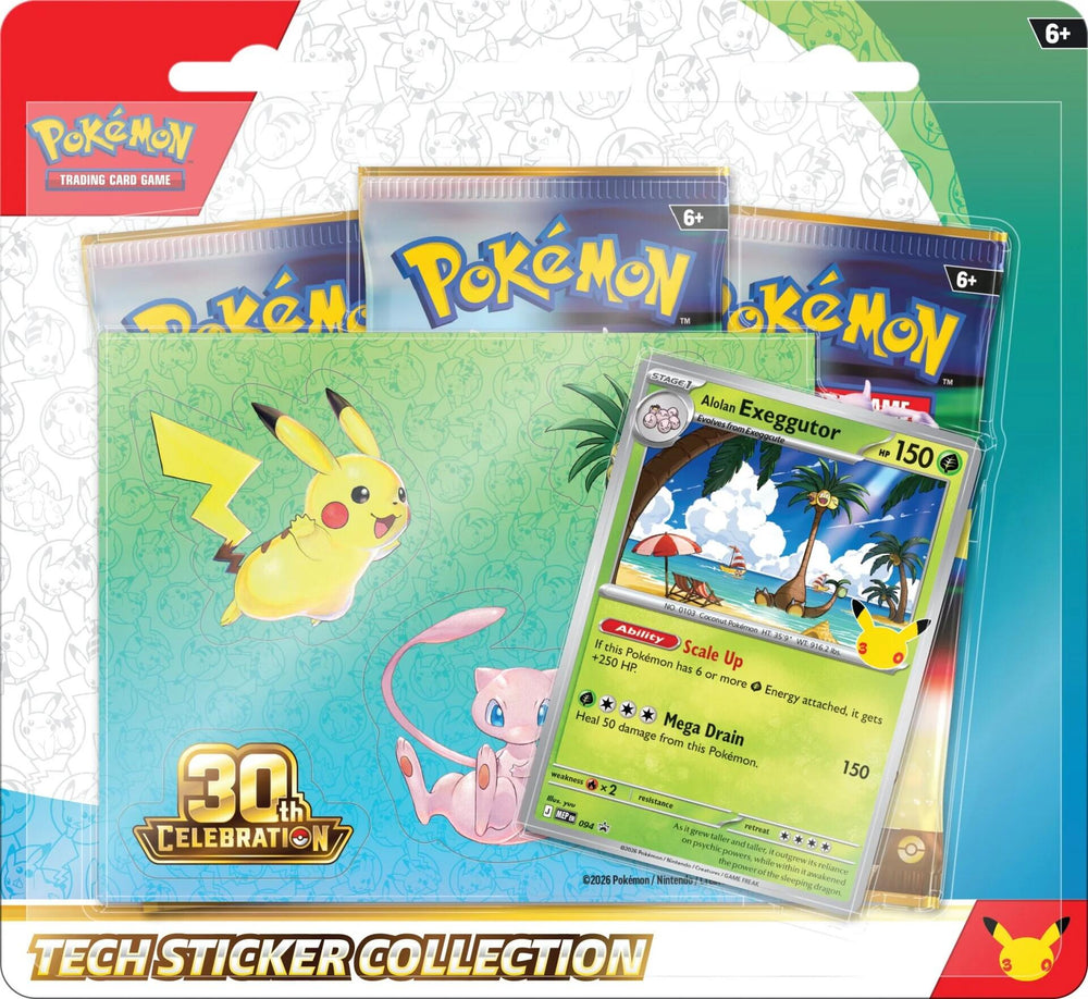 Pokémon TCG 30th Celebration Tech Sticker Collection [Alolan Exeggutor] [Español]