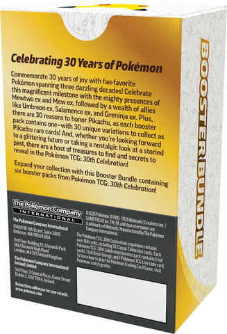 Pokémon TCG | 30th Celebration [30C] | Booster Bundle