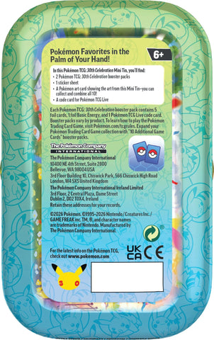 Pokémon TCG: 30th Celebration Mini Tin [Moltres] [Español]