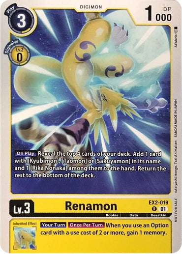 Renamon [EX2-019] (Demo Deck Exclusive) [Digimon Demo Deck Exclusive Cards]