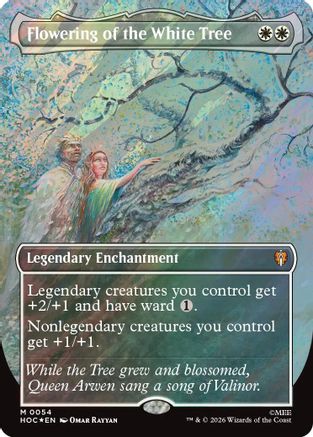 Flowering of the White Tree (Borderless) (Surge Foil) [The Hobbit: Eternal-Legal]