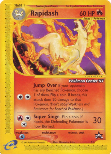 Rapidash (51) (Pokemon Center NY Promo) [Wizards of the Coast: Black Star Promos] 