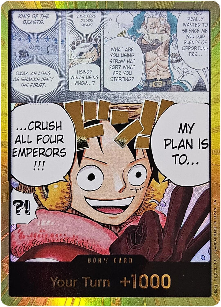 DON!! Card (Alternate Art) (Gold) [The World's Strongest Warriors]