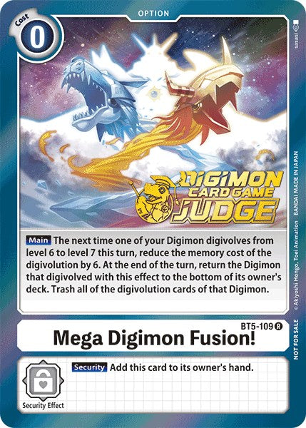 Mega Digimon Fusion! [BT5-109] (Judge Pack 1) [Battle of Omni Promos] 
