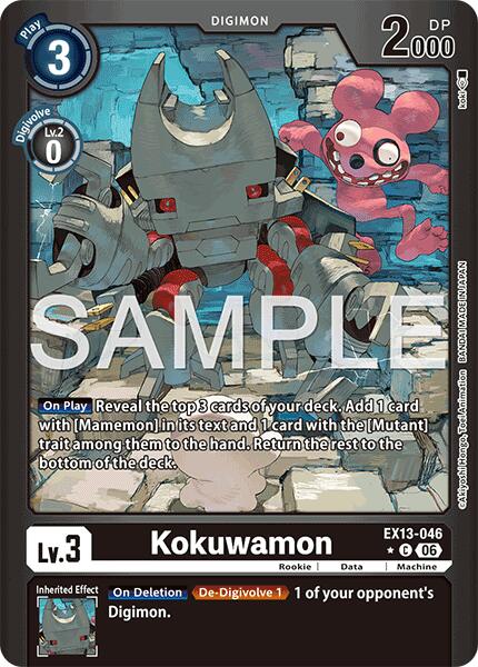 Kokuwamon [EX13-046] (Limited Foil) [Chivalrous XIII]