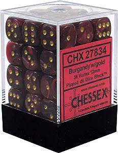 Chessex Vortex Burgundy/Gold