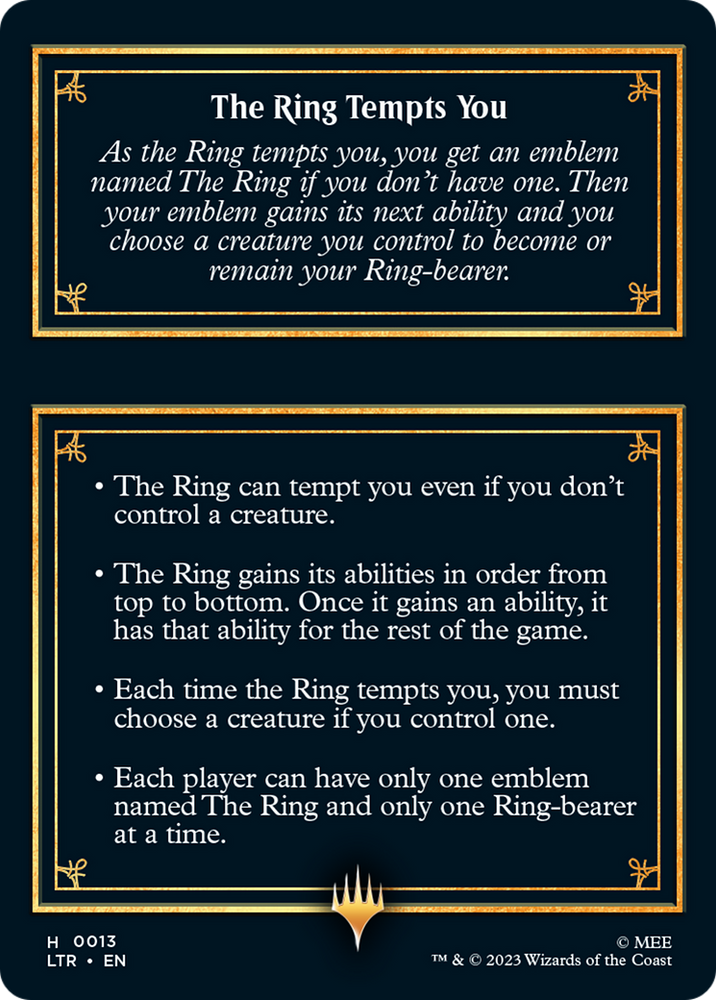 The Ring [The Lord of the Rings: Tales of Middle-Earth Tokens] 