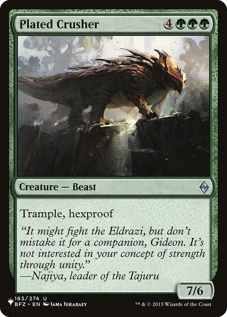 Plated Crusher [The List Reprints] 