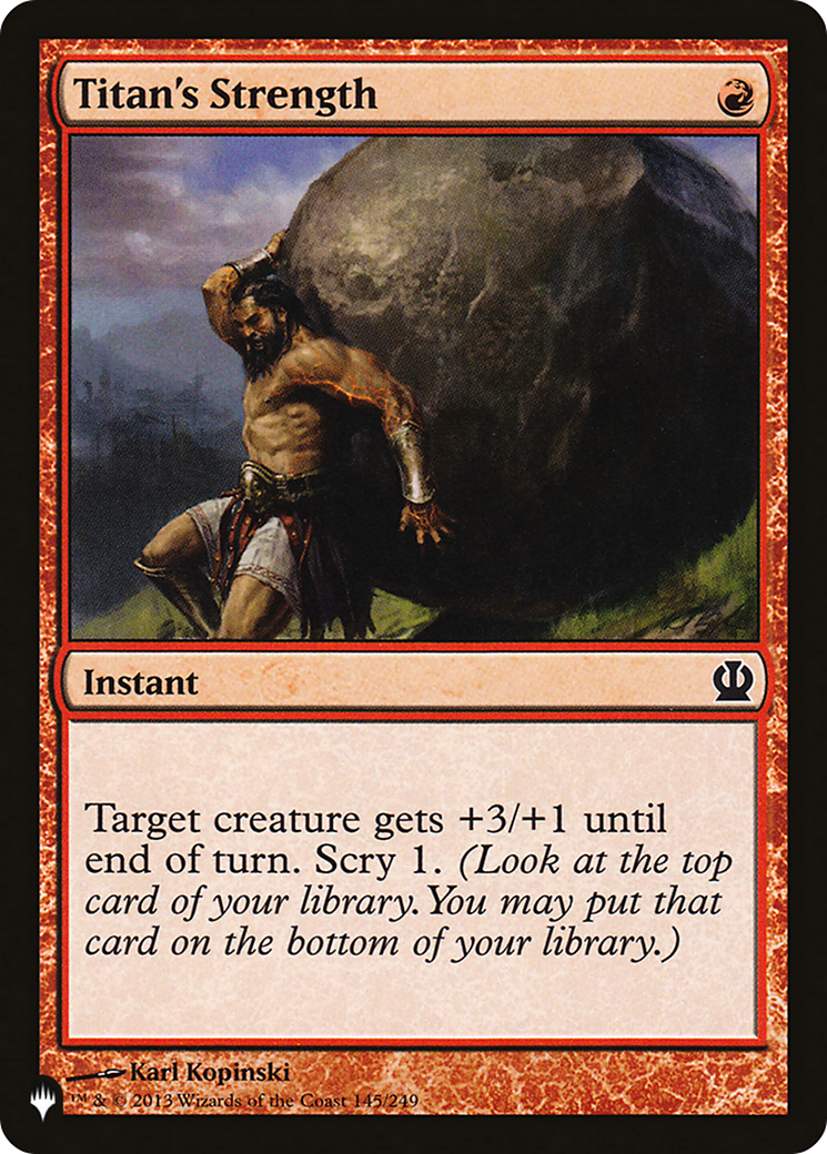 Titan's Strength [The List Reprints] 