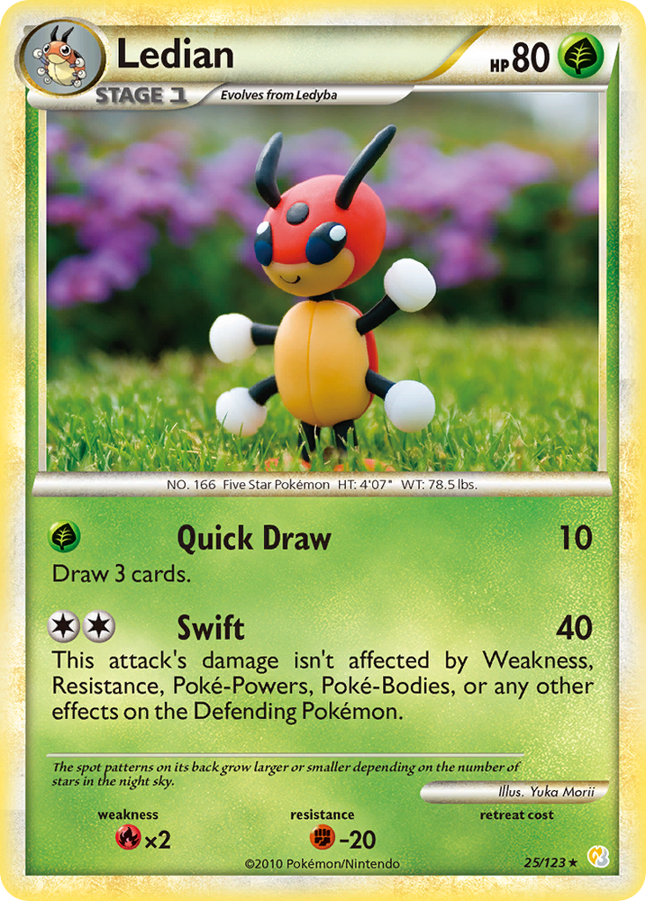 Ledian (25/123) [HeartGold &amp; SoulSilver: Base Set] 