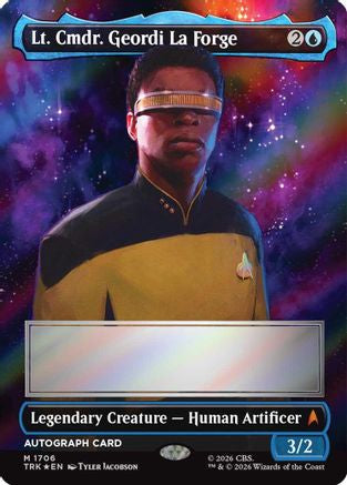 Lt. Cmdr. Geordi La Forge (Borderless) (Signed) [Star Trek]