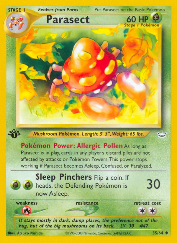 Parasect (35/64) [Neo Revelation 1st Edition] 