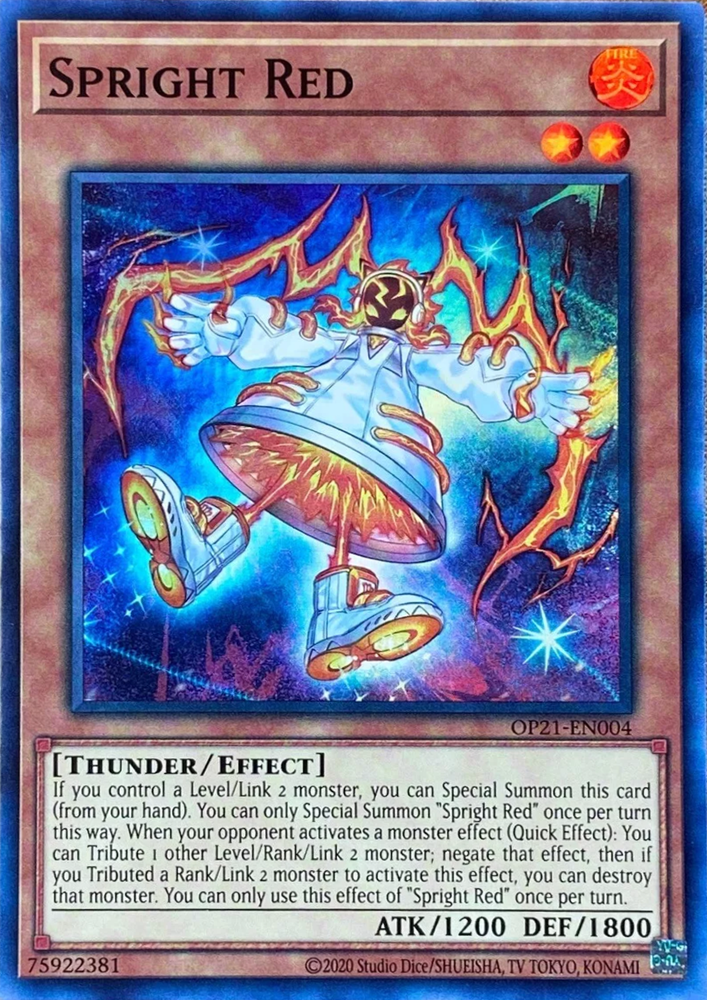 Spright Red [OP21-EN004] Super Rare 