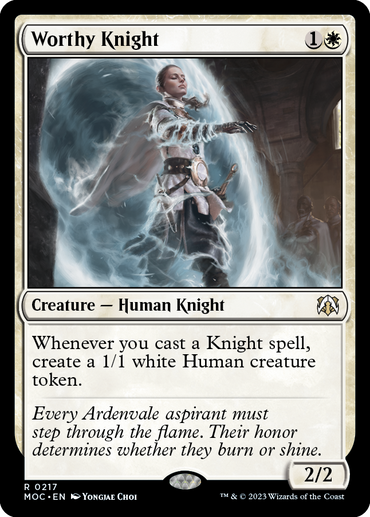 Worthy Knight [March of the Machine Commander] 