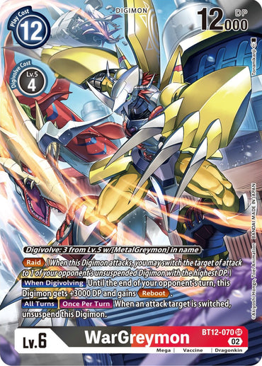 WarGreymon [BT12-070] (Alternate Art) [Across Time] 