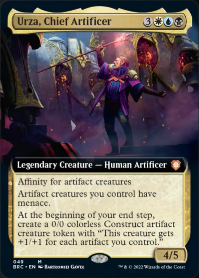 Urza, Chief Artificer (Extended Art) [The Brothers' War Commander] 