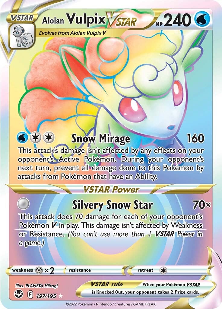 Alolan Vulpix VSTAR (197/195) [Sword & Shield: Silver Tempest] 