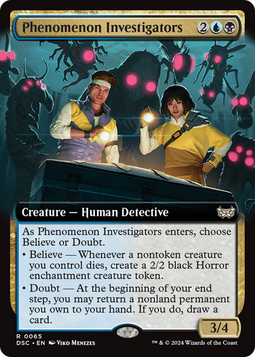 Phenomenon Investigators (Extended Art) [Duskmourn: House of Horror Commander] 