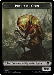Elemental (0024) // Phyrexian Germ Double-Sided Token [Commander Masters Tokens] 