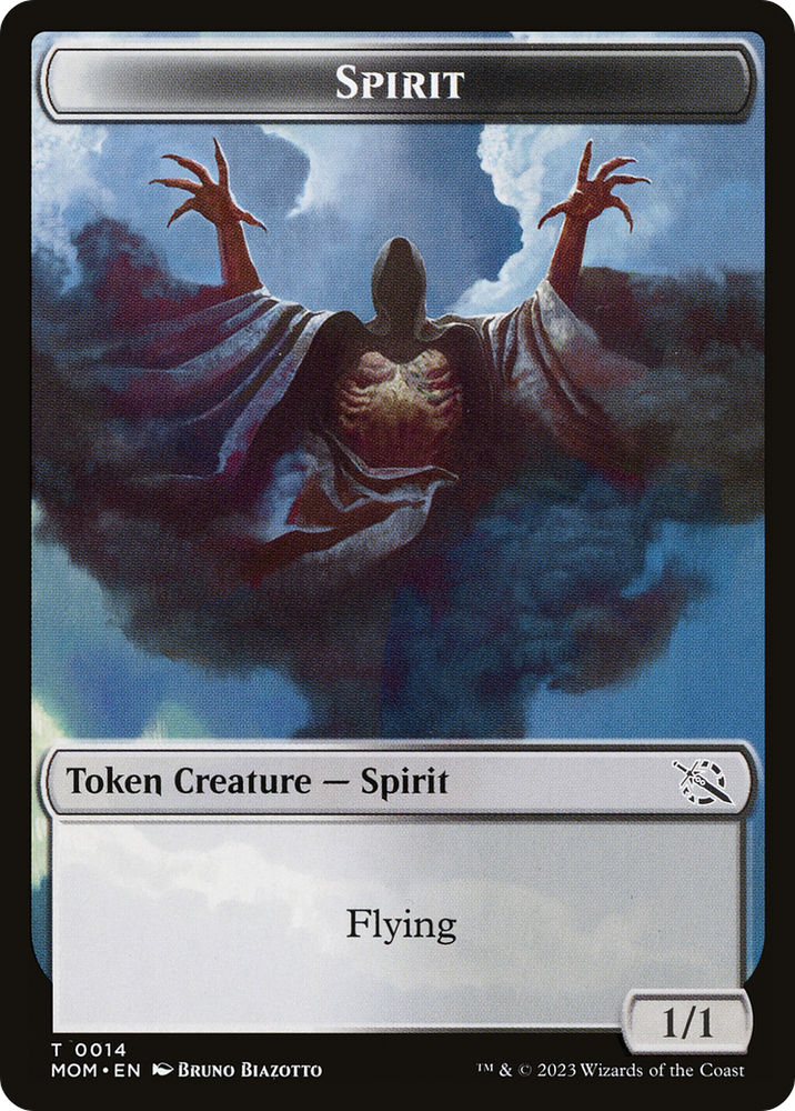 Phyrexian Myr // Spirit (14) Double-Sided Token [March of the Machine Tokens] 