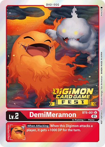 DemiMeramon [BT6-001] (Digimon Card Game Fest 2022) [Double Diamond Promos] 