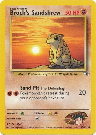 Brock's Sandshrew (72/132) [Gym Heroes Unlimited] 