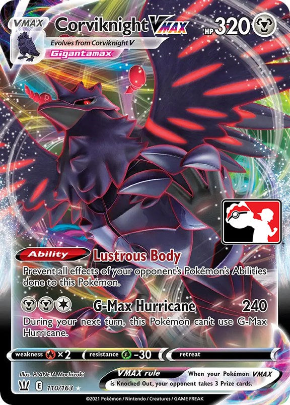 Corviknight VMAX (110/163) [Prize Pack Series One] 