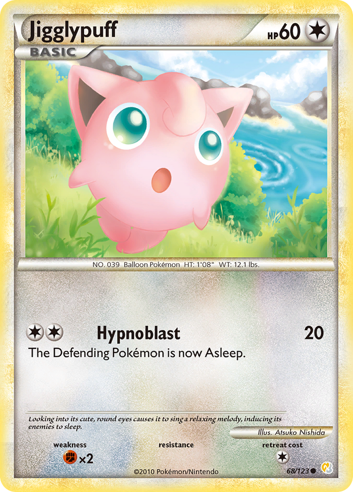 Jigglypuff (68/123) [HeartGold &amp; SoulSilver: Base Set] 