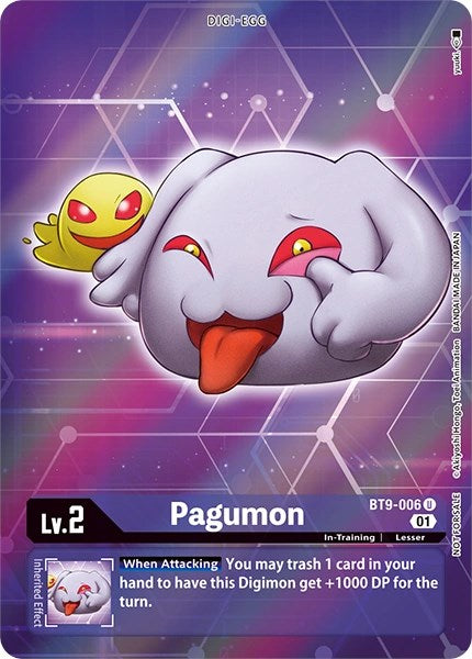 Pagumon [BT9-006] (Alternative Art - Box Topper) [X Record] 