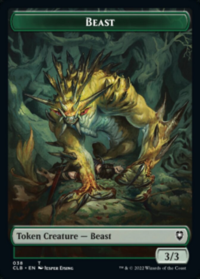 Satyr // Beast Double-Sided Token [Commander Legends: Battle for Baldur's Gate Tokens] 