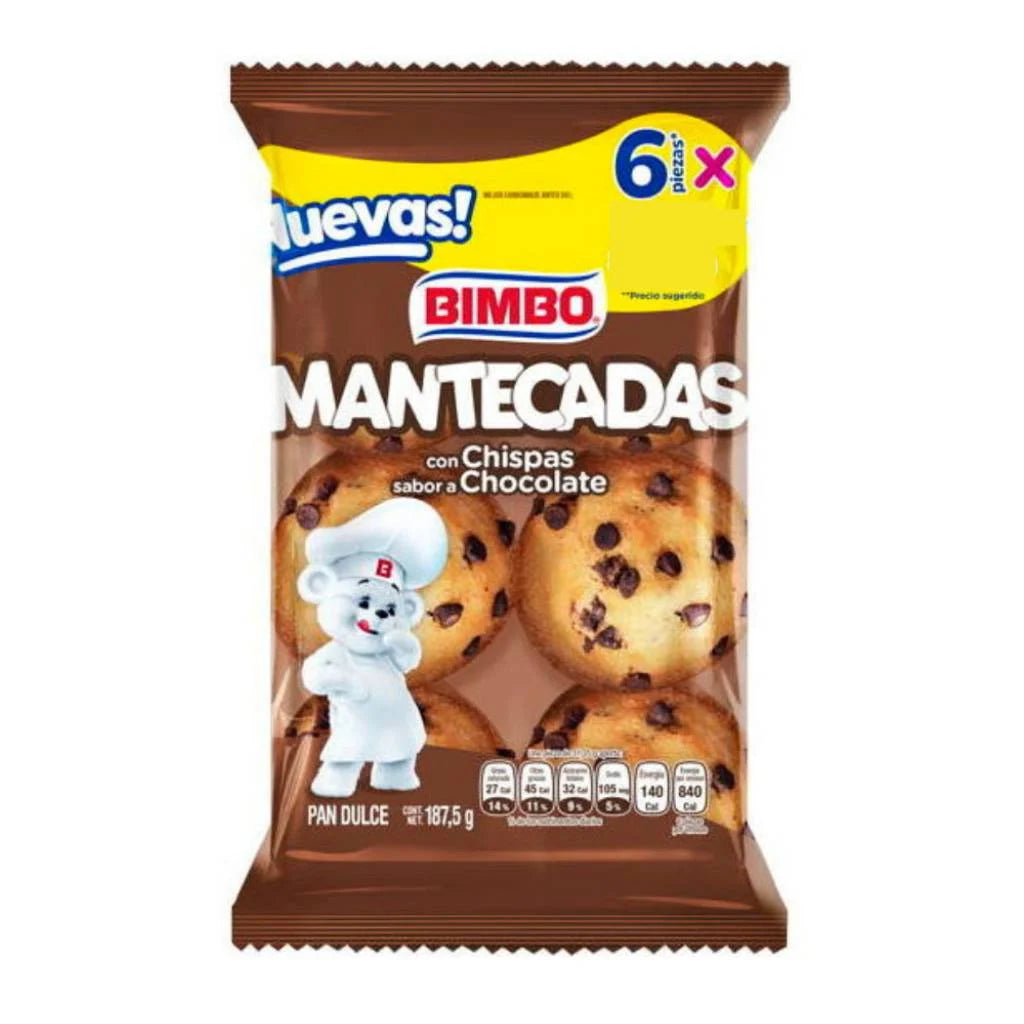 Mantecadas Chispas con Chocolate