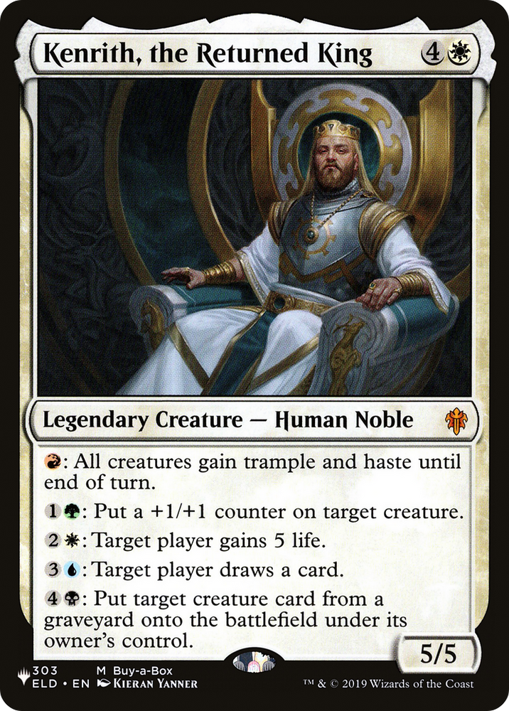 Kenrith, the Returned King [The List] 