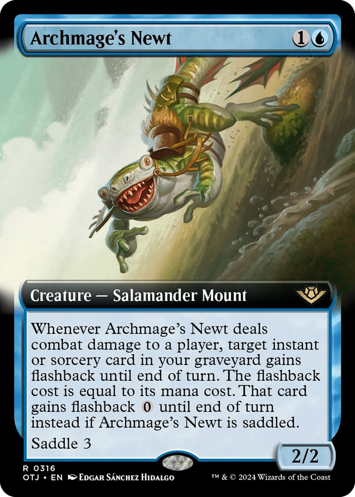 Archmage's Newt (Extended Art) [Outlaws of Thunder Junction] 