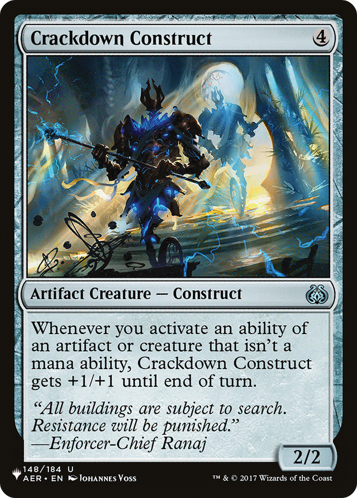 Crackdown Construct [The List Reprints] 