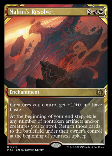 Nahiri's Resolve (Halo Foil Showcase) [March of the Machine: The Aftermath] 