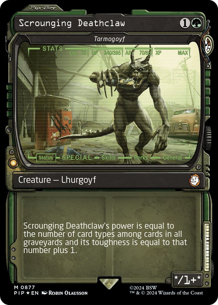 Scrounging Deathclaw - Tarmogoyf (Showcase) (Surge Foil) [Fallout] 