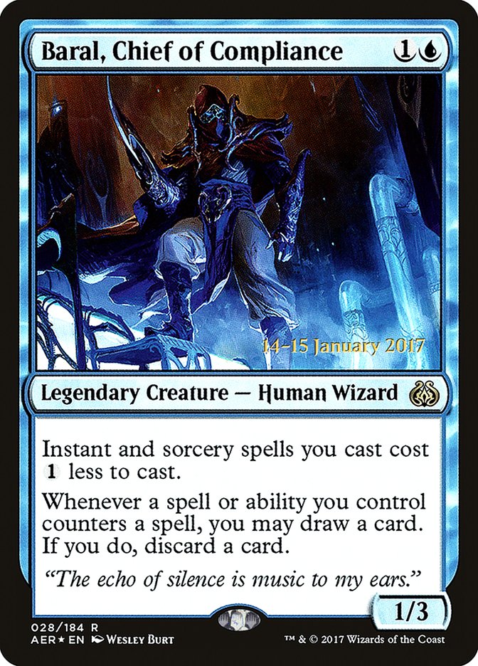 Baral, Chief of Compliance [Aether Revolt Prerelease Promos] 