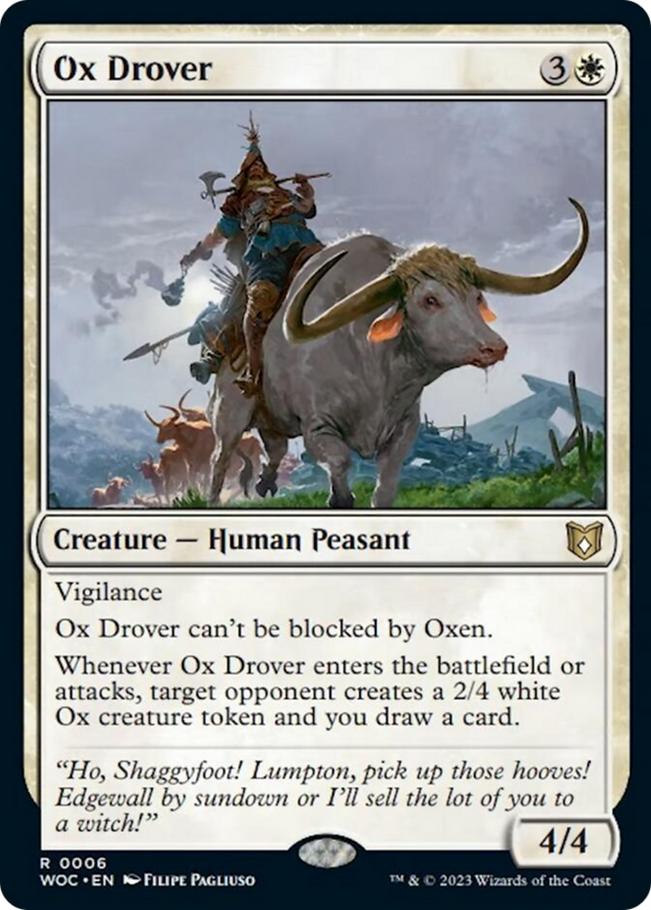 Ox Drover [Wilds of Eldraine Commander] 