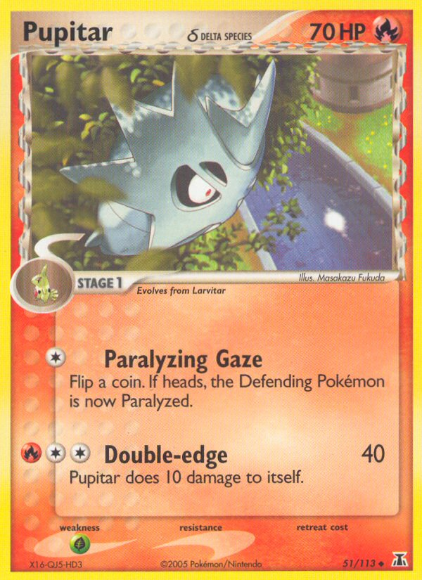 Pupitar (51/113) (Delta Species) [EX: Delta Species] 