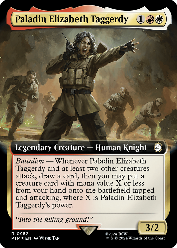 Paladin Elizabeth Taggerdy (Extended Art) (Surge Foil) [Fallout] 
