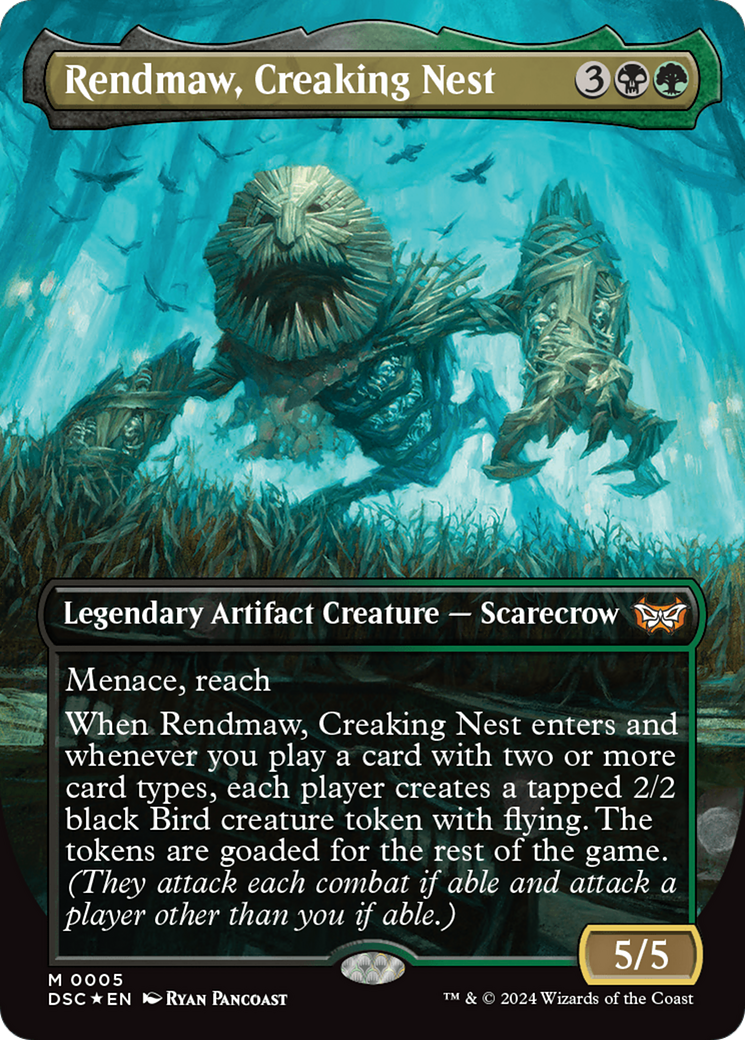 Rendmaw, Creaking Nest (Borderless) [Duskmourn: House of Horror Commander] 