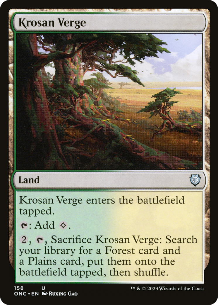 Krosan Verge [Phyrexia: All Will Be One Commander] 