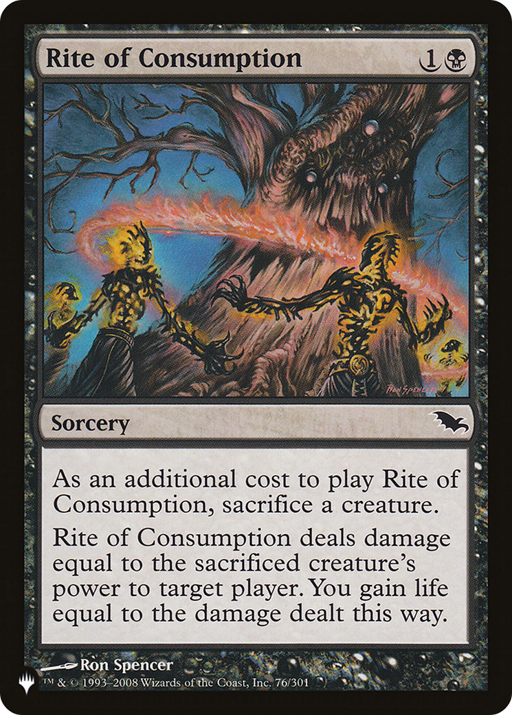 Rite of Consumption [The List Reprints] 