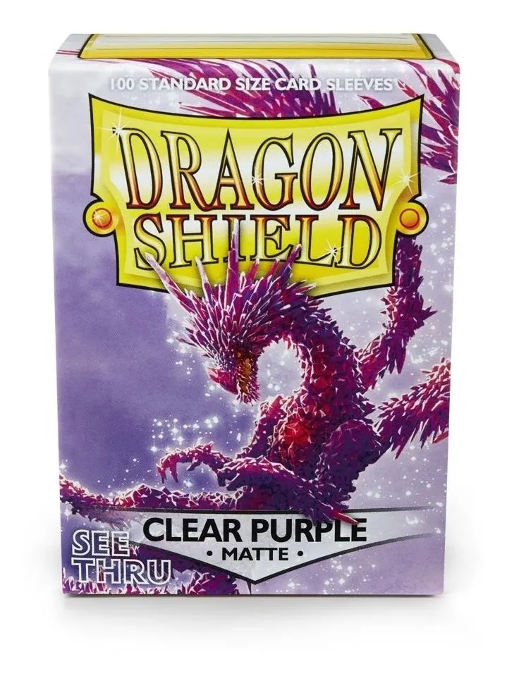 Dragon Shield: Standard 100ct Sleeves - Clear Purple (Matte) 