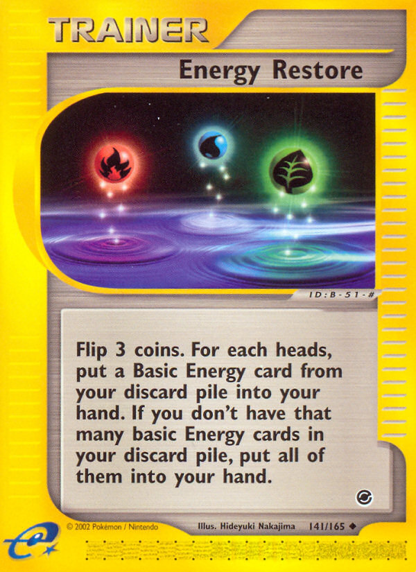Energy Restore (141/165) [Expedition: Base Set] 