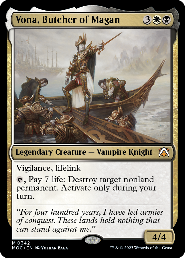 Vona, Butcher of Magan [March of the Machine Commander] 